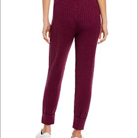 FREE PEOPLE JOGGERS BOHO RIB KNIT SKINNY ATHLEISURE LOUNGE PANTS A2C - Picture 12 of 15